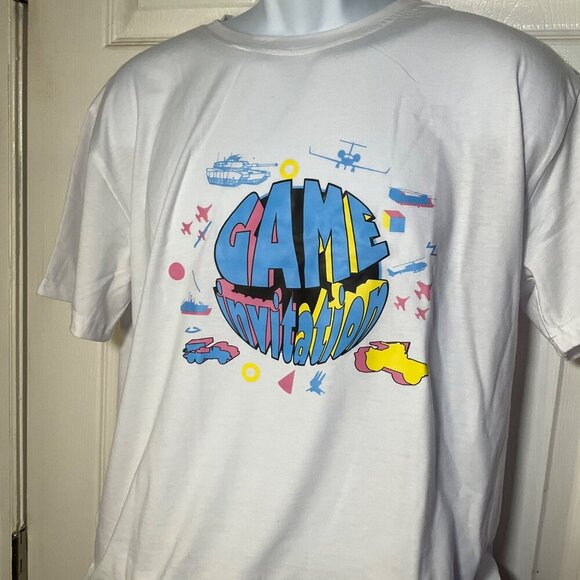 Game Invitation Graphic T-Shirt & Shorts Set - Size xL swim trunks new - Picture 7 of 11